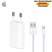 M2 Tec 2'si 1 arada şarj seti Apple iPhone iPod ve iPad modelleri lightning USB-A için şarj kablosu beyaz 5W 1A 100cm - 1