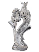 LALE GÜL BOYTU KÜÇÜK BOY GÜMÜŞ RENK BİBLO - 1