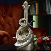 İSMİ ALİ BOYTU ORTA BOY GÜMÜŞ RENK BİBLO - 1