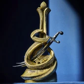 İSMİ ALİ BOYTU ORTA BOY GÜMÜŞ RENK BİBLO - 2