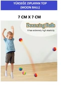 MOON BALL (YÜKSEĞE ZIPLAYAN TOP) - 7 CM - SÜPER EĞLENCELİ UZAY TOPU-DESENLİ - SPACE BALL BOUNCY BALL - 3