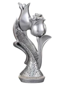 LALE GÜL BOYTU KÜÇÜK BOY GÜMÜŞ RENK BİBLO - 4