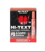 Hi-Text 830PB Yuvarlak Uç Koli Kalemi Kırmızı 12'li - 1