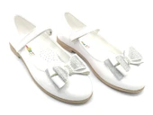 İremsu Kurdela Taş Detaylı Cırtlı Kız Çocuk Babet Ayakkabı thumbnail 4