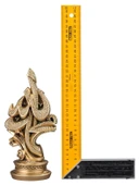 ESAMEYN OVAL BOYTU ORTA BOY SARI RENK BİBLO - 5