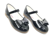 İremsu Kurdela Taş Detaylı Cırtlı Kız Çocuk Babet Ayakkabı thumbnail 3