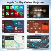 Monozone Carlinkit Multimedya Carplay Dönüştürücü CarPlay & Android Auto Apple-Android Head Unit - 7