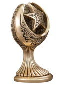 AY YILDIZ BOYTU ORTA BOY SARI RENK BİBLO - 3