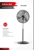 Süsler SV-2450 Sanayi Tipi Ayaklı Vantilatör - 2