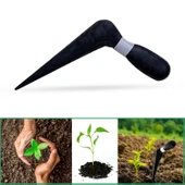 Fide Dikme Aparatı Aleti Fide Dikici Ve Sökücü Siyah Plastik 18 cm (10 Adet) - 2