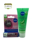 NIVEA PİRİNÇ PEELİNG BÖĞÜRTLENLİ DUDAK BAKIM KREMİ HEDİYE - 1