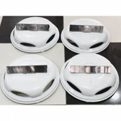 VOLKSWAGEN CRAFTER 16'' İNÇ BEYAZ JANT KAPAĞI 4 ADET PİRAMİT KOLLU FIRFIR - 9