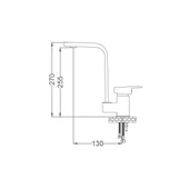 Gms Elit Mix Beyaz Desen Kuğu Lavabo Musluk Bataryası Çift Su Girişli EL246-BD thumbnail 2