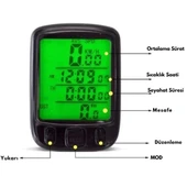 Monozone Sunding Km Sayacı Işıklı LCD Ekran Çok Fonksiyonlu Hız Göstergeli Bisiklet Bilgisayarı - 2