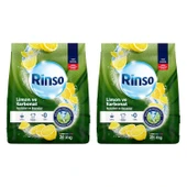 Rinso Limon ve Karbonat 4 kg Renkiler ve Beyazlar Toz Deterjan x 2 Adet - 1
