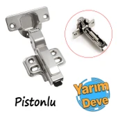 Yarım Deve Frenli Pistonlu Dolap Kapak Menteşesi Yavaşlatıcı Tas Menteşe - 1