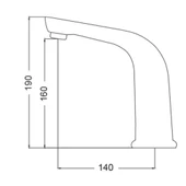 Gms Fotoselli Sensörlü Altın Lavabo Musluk Bataryası Tek Girişli FT014-A - 2