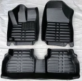 Opel Crossland Uyumlu 2017 Sonrası 5D Havuzlu Karbon Dizayn Paspas Seti thumbnail 1