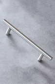 Pürüzsüz 128 mm İnox Metal 10 Adet Dolap Dolabı Mobilya Mutfak Çekmece Kapak Kulbu Kulpu Kulpları - 6