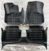 Volkswagen Jetta Uyumlu 2010 Sonrası 5D Havuzlu Karbon Dizayn Paspas Seti thumbnail 1