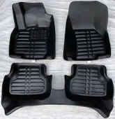 Volkswagen T-Roc Uyumlu 2019 Sonrası 5D Havuzlu Karbon Dizayn Paspas Seti thumbnail 1