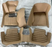 Bmw 5 Serisi F10 Uyumlu 2012-2017 5D Havuzlu Bej Renk Paspas Seti thumbnail 1