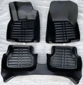 Audi A3 8V HB ve Sedan Uyumlu 2013-2020 5D Havuzlu Karbon Dizayn Paspas Seti thumbnail 1