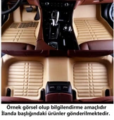 Bmw 5 Serisi F10 Uyumlu 2012-2017 5D Havuzlu Bej Renk Paspas Seti thumbnail 2