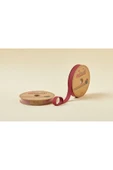Biye Koton Katlı D04 Bordo 2 cm 25 Metre %65 Koton %35 Polyester - 2