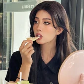 Sıcak Kahverengi Düz Tül Peruk thumbnail 5