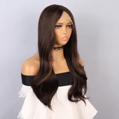 Kumral Dalgalı Işıltılı Tül Peruk thumbnail 2