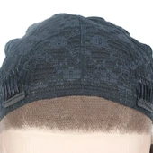 Siyah Yoğun Dalga Afro Dalga Tül Peruk thumbnail 5