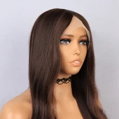 Kumral Dalgalı Işıltılı Tül Peruk thumbnail 4