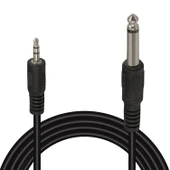 6.3 mm Gitar To 3.5 mm Stereo Ara Kablo 1.5 M 18748 - 1