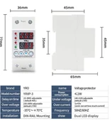 YR YRVP-3 Yüksek ve Düşük Voltaj Akım Koruma Sigortası 230V 40A thumbnail 2