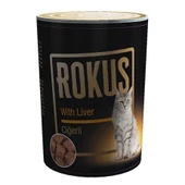 Rokus Ciğerli 410 G. Kedi Konserve Maması - 1