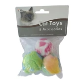 Eastland 3lü Top Kedi Oyuncağı Tıkırtılı 4cm Çap - 1
