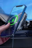 15w Mıknatıslı Takılabilen Hızlı Şarj Tüm Cihaz Ve Araçlara Uyumlu Araç İçi Şarj Cihazı - 6