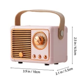 Hm11 yeşil bluetooth mini 11 cm x 8 (-+1) hoparlör kablosuz Retro hoparlör eski moda klasik stil güçlü thumbnail 3