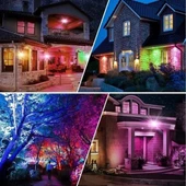 Kumandalı Led Işık Dış Cephe AydınlatmasıÇok Renkli RGBLed Panel Işık PartiLed Aydınlatma - 1