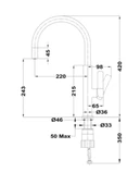 TEKA FOT 995 SİYAH-KROM MUTFAK EVYE BATARYA thumbnail 4