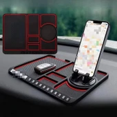 Numaratörlü Araç Içi Torpido Üstü Kaymaz Ped Mat Telefon Gözlük Tutucu Torpido Telefon Tutucu - 1