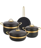 Goldie Y.y.tencere Seti-7 Parça-Siyah - 4