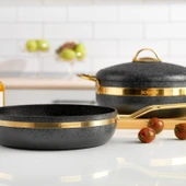 Goldie Y.y.tencere Seti-7 Parça-Siyah - 2