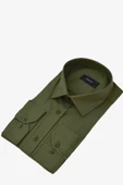 Erkek Klasik Tek Cepli Uzun Kol Gömlek BGL-ST04338 thumbnail 10