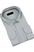 Erkek Büyük Beden Klasik Tek Cepli Uzun Kol Gömlek BGL-ST04342 thumbnail 8