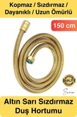 Yüksek Kalite Paslanmaz Kırılmaz Çelik Örgülü Duş Hortumu Uzayan Spiral 150 cm Büküm Önleyici - 1