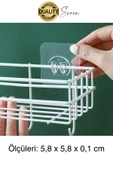 10 Ad. Ekstra Güçlü Kendinden Yapışkanlı İz Bırakmaz Suya Dayanıklı Banyo Rafı Tablo Ayna Askı Kanca - 7