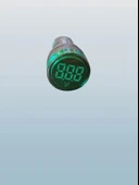 GWEST 24v-550v Voltmetreli YEŞİL Sinyal Lambası 220v Göstergeli 22mm - 1