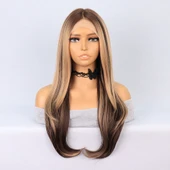 Kumral Balköpüğü Röfleli Katlı Kesim Tül Peruk thumbnail 1